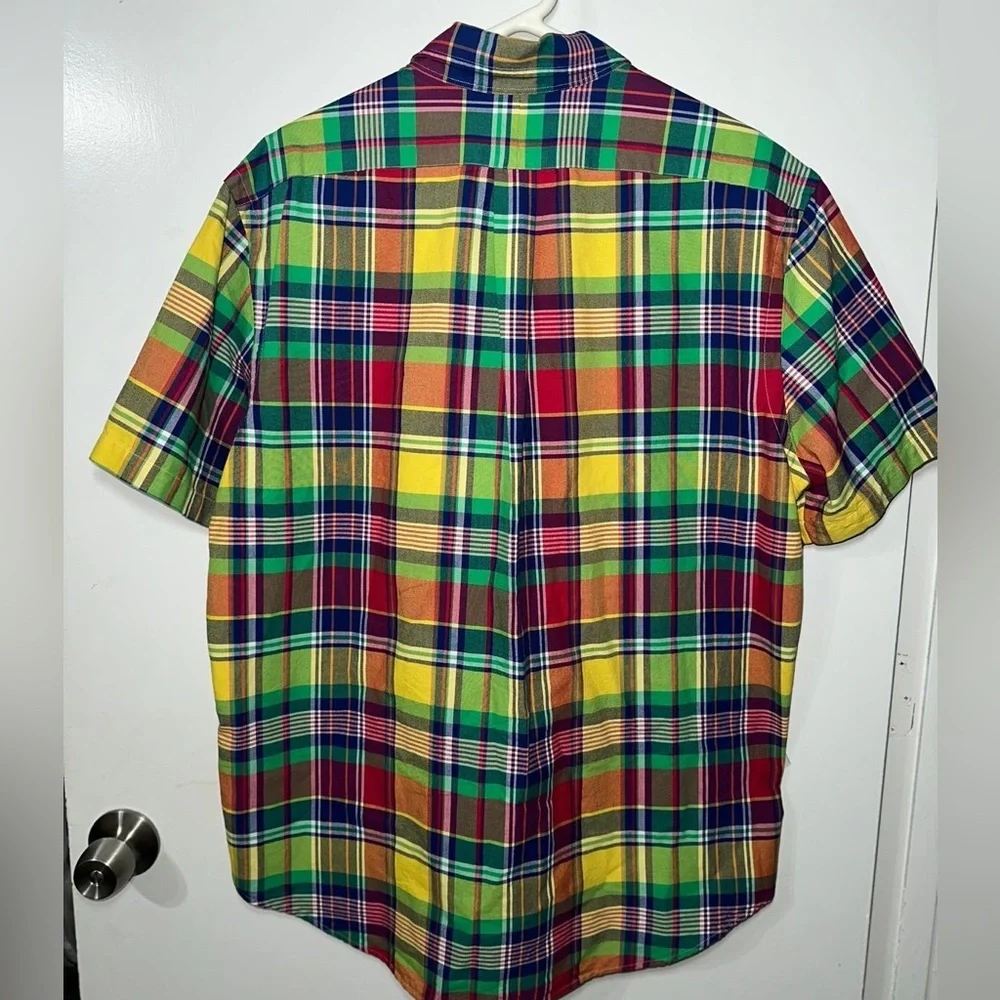 Polo Ralph Lauren Men's Plaid Cotton Oxford Shirt Size XL - Picture 7 of 7